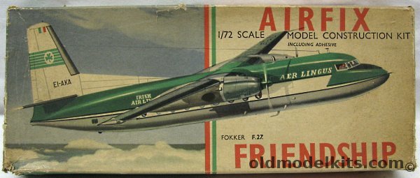 Airfix 1/72 Fokker F-27 Friendship Aer Lingus - With Original Irish International Airlines Brochure, 583 plastic model kit